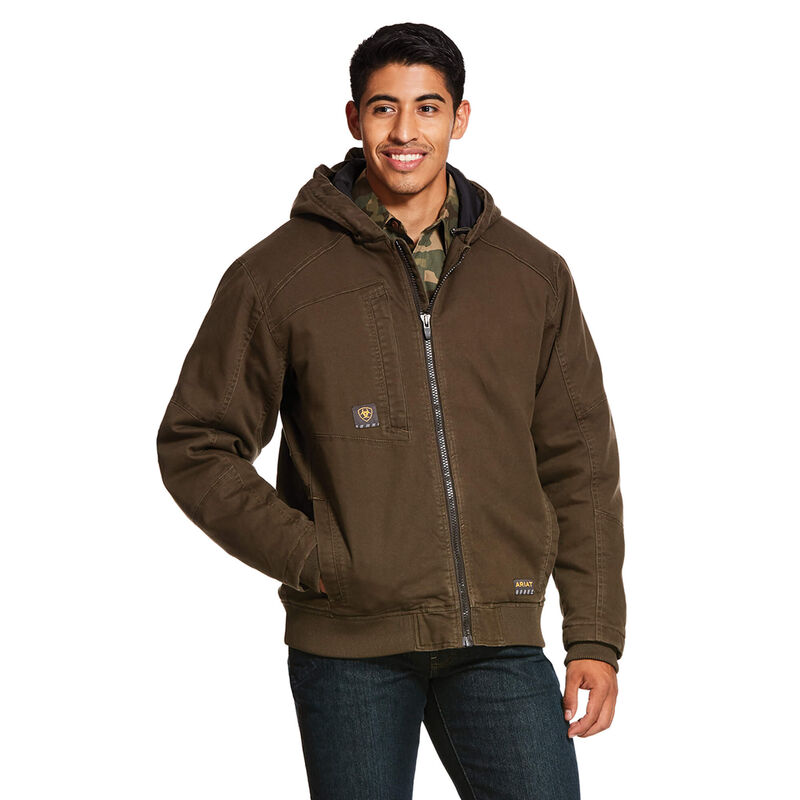 Ariat Jacke Herren - Rebar Washed Duracanvas Insulated DunkelBraun ( QHTRO-3721 )
